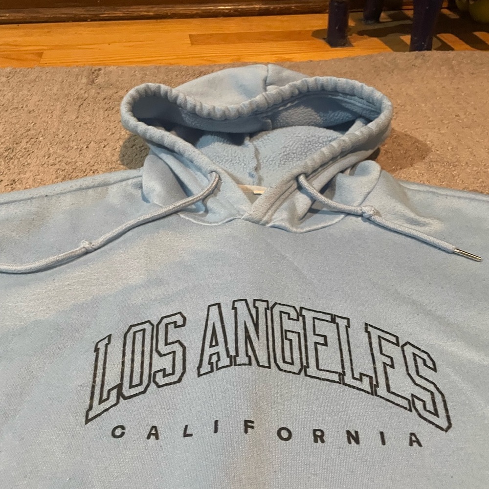 Los Angeles Mens Light Blue Hoodie